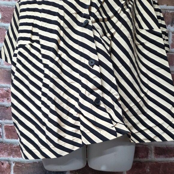 Modern Muse โโA New Day Striped Crepe Shirt (XXL) - Picture 2 of 6
